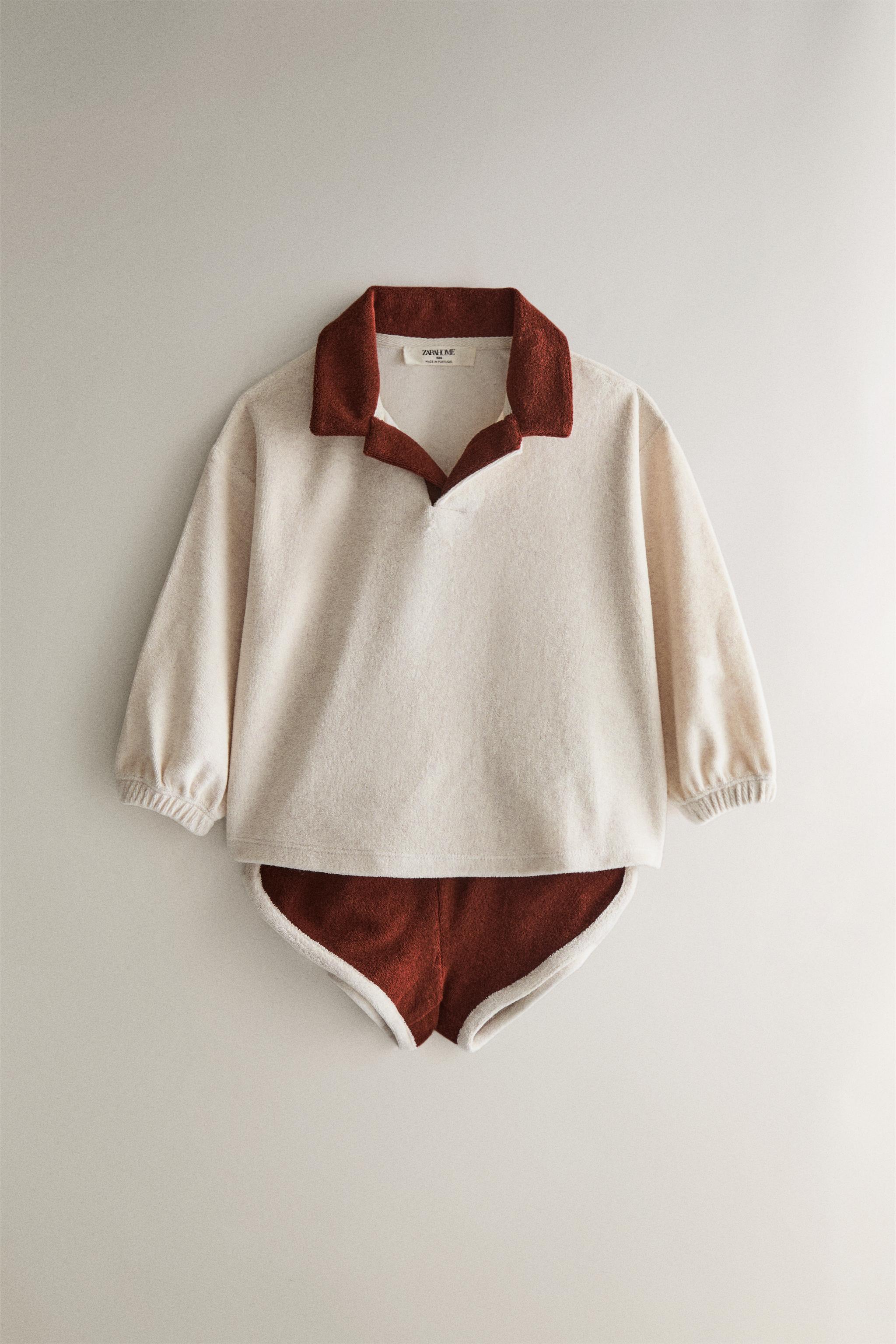 SHORT DE PLAGE ENFANT EN TISSU ÉPONGE